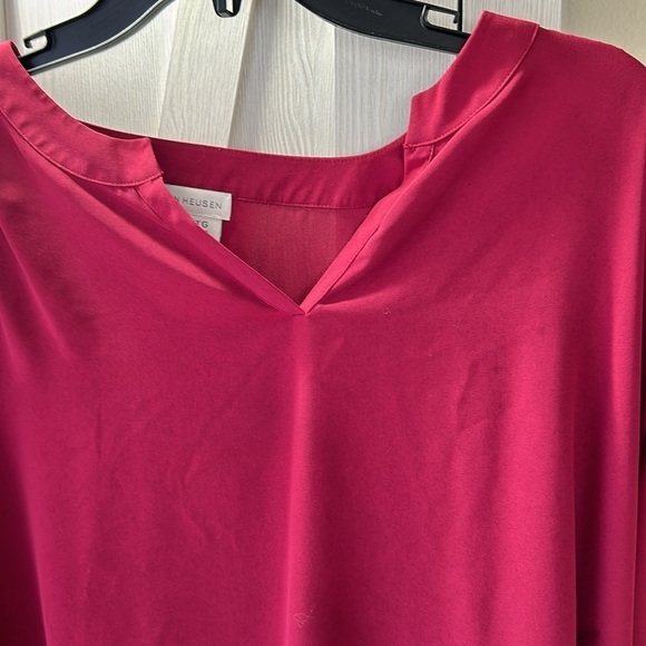 Van Heusen Red Blouse Size XL/TG - Picture 2 of 5